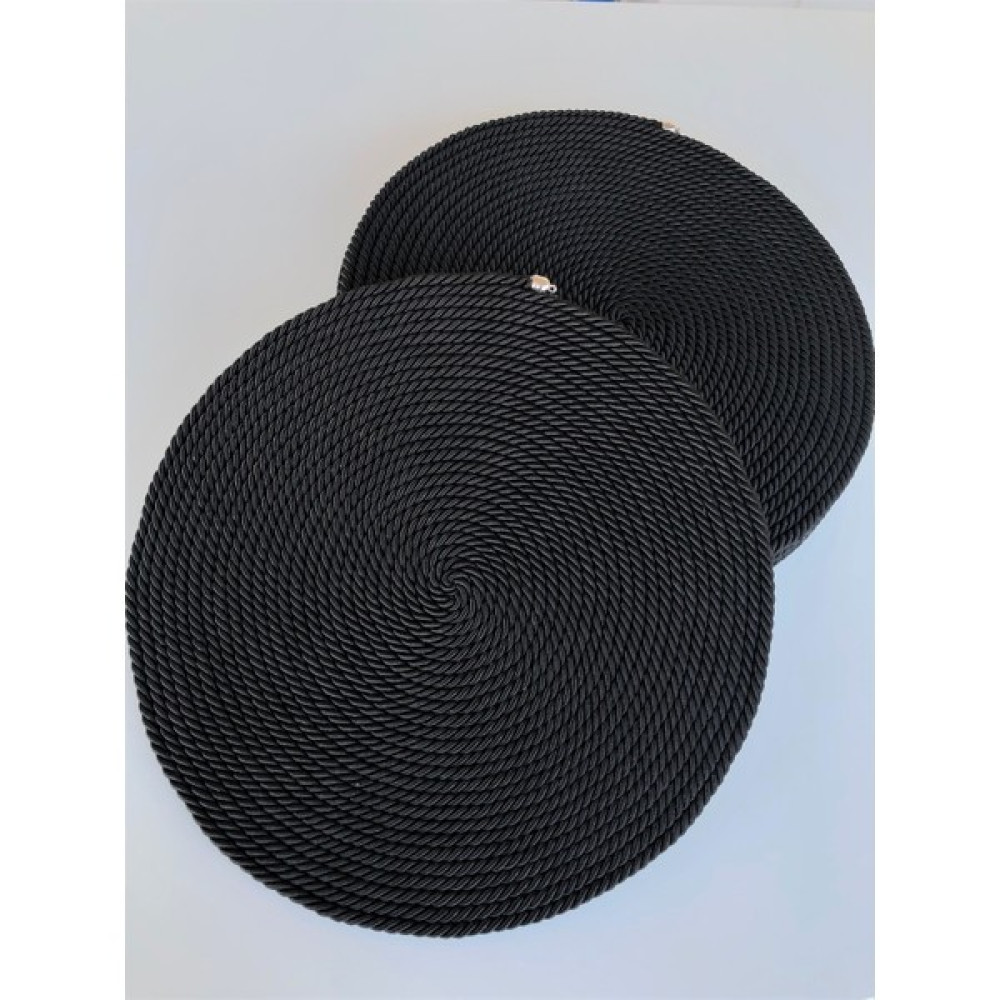 Dekoratif Siyah Amerikan Servis Supla - 35 x 35 cm Amerikan Servis Fiyatı