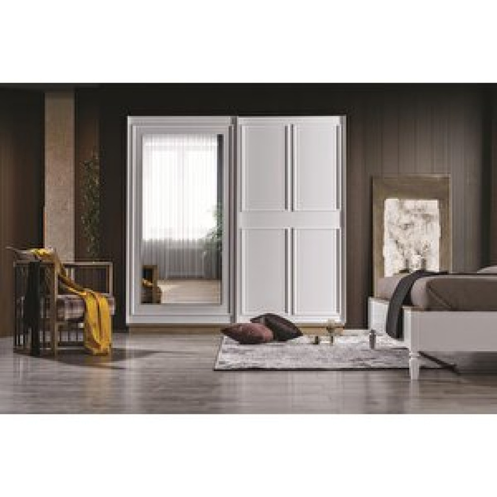 Dekorbizden Mila Yatak Odası Sürgülü Gardırop Gardrop & Dolap Fiyatı