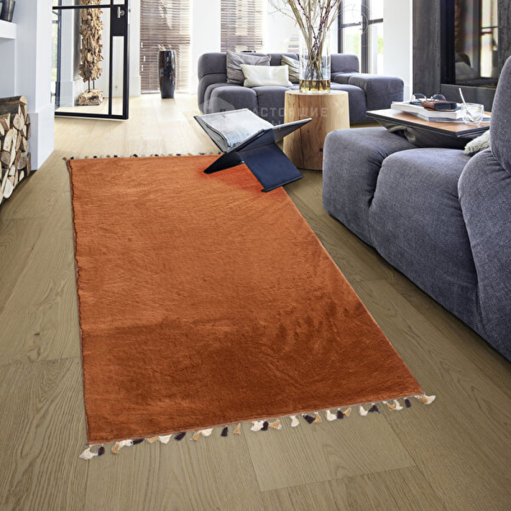 Dekoreko Alanur Home Tokyo Süpersoft Saçaklı Halı Kahverengi - 80 x 150 cm Salon Halısı Fiyatı