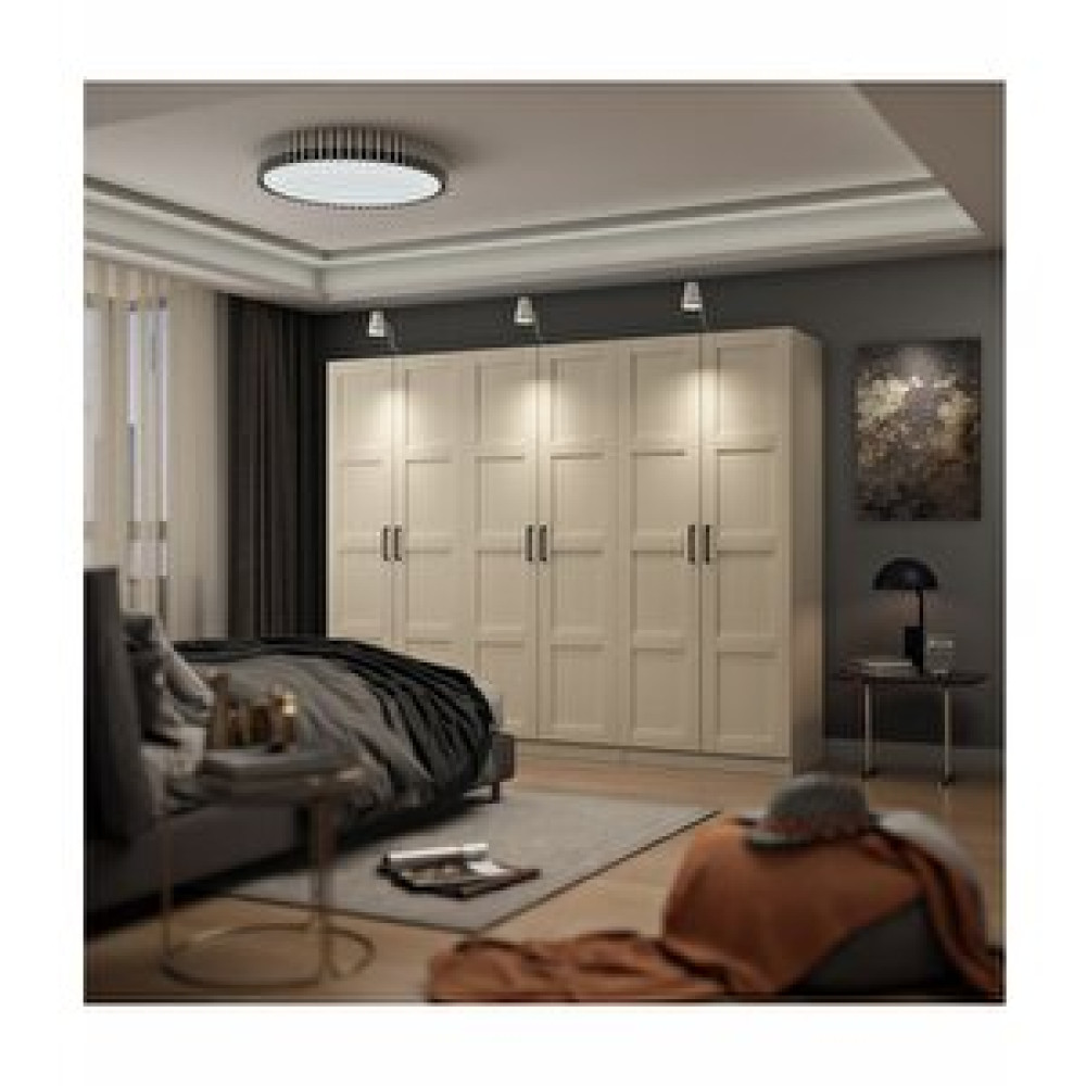Dekorex Beyaz 6 Kapaklı Gardırop Mnt611 Gardrop & Dolap Fiyatı