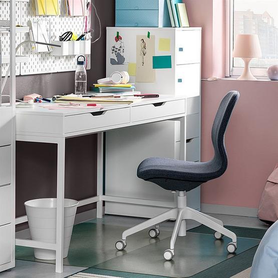 Dekorex CLM106 Beyaz Metal Ayaklı Çalışma Masası