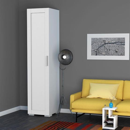 Dekorex Mnt 112 1 Kapaklı 5 Bölmeli Beyaz Dolap