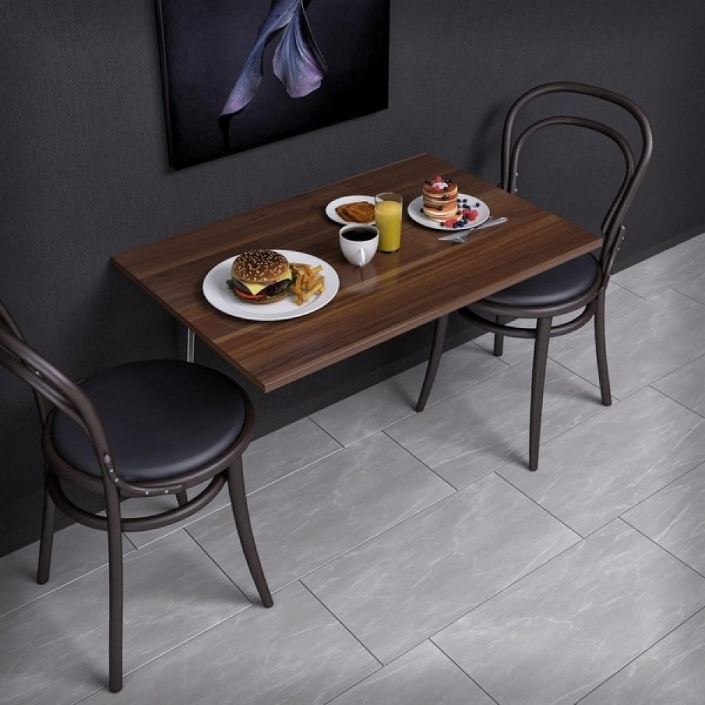 Dekorfim Çok Amaçlı Katlanır Masa 90 x 60 cm - Ceviz Yemek & Mutfak Masası Fiyatı