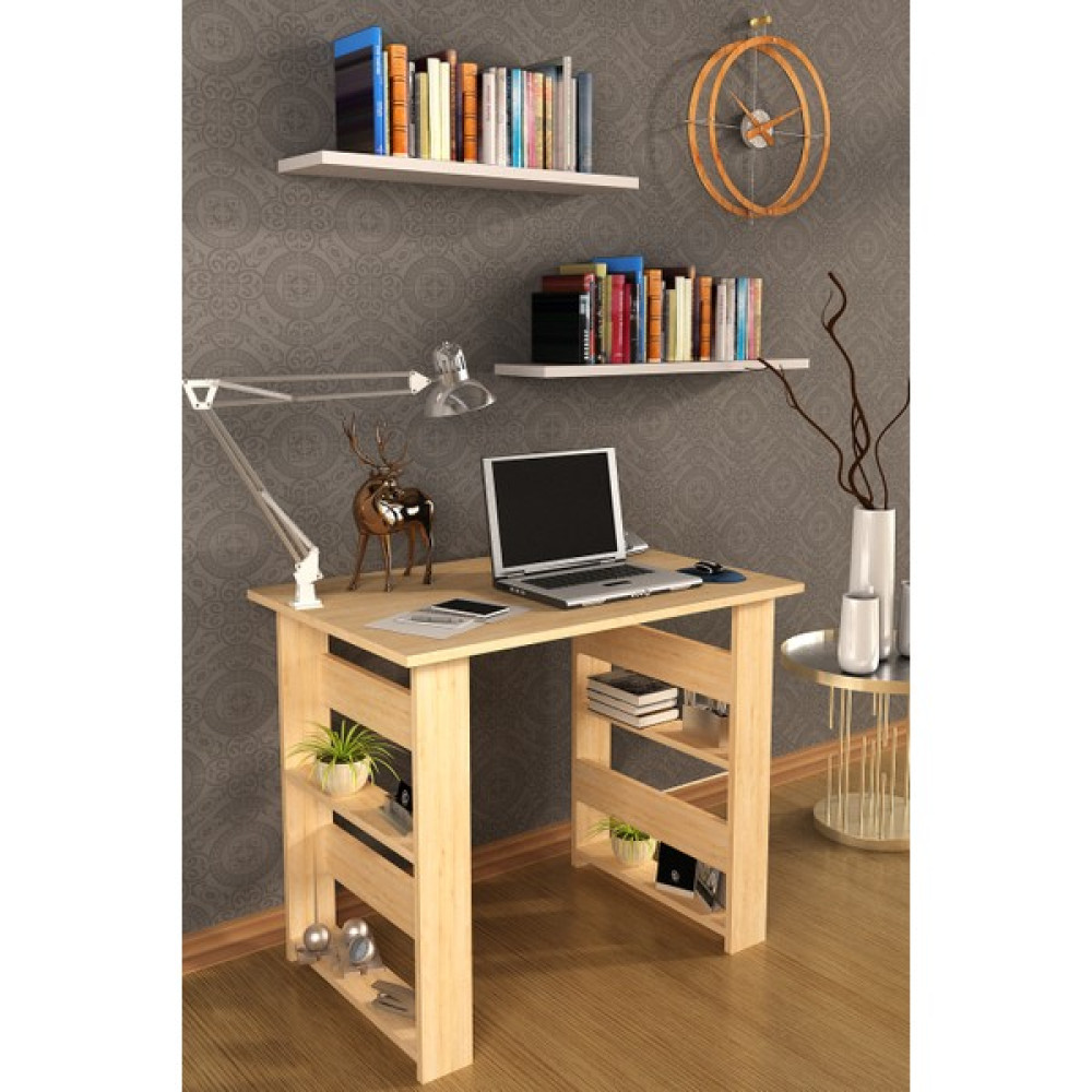 Dekorfim Fimstore Yasemin Çalışma Masası - Y: 75 cm D: 60 cm G: 90 cm - Meşe Çalışma Masası Fiyatı