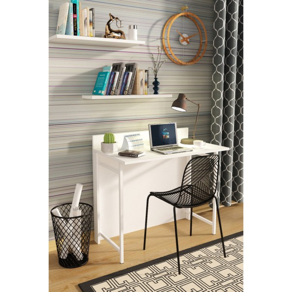 Dekorfim Frezya Katlanır Portatif Çalışma Masası - Y: 72 cm D: 60 cm G: 90 cm - Beyaz Çalışma Masası Fiyatı