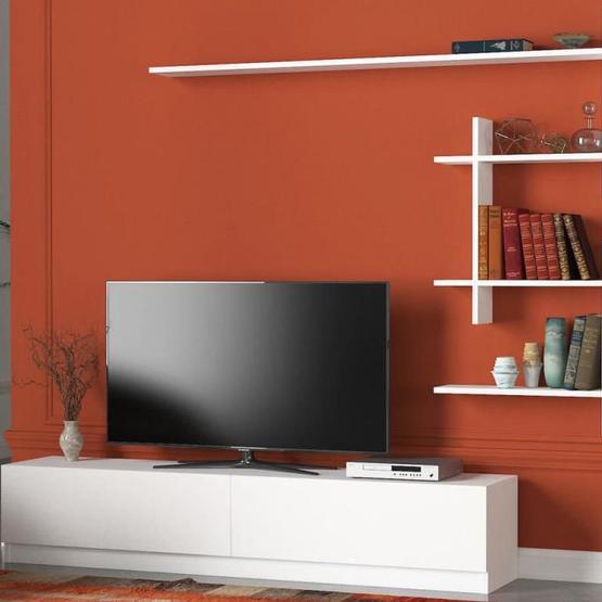 Dekorister Ahenk TV Ünitesi Beyaz
