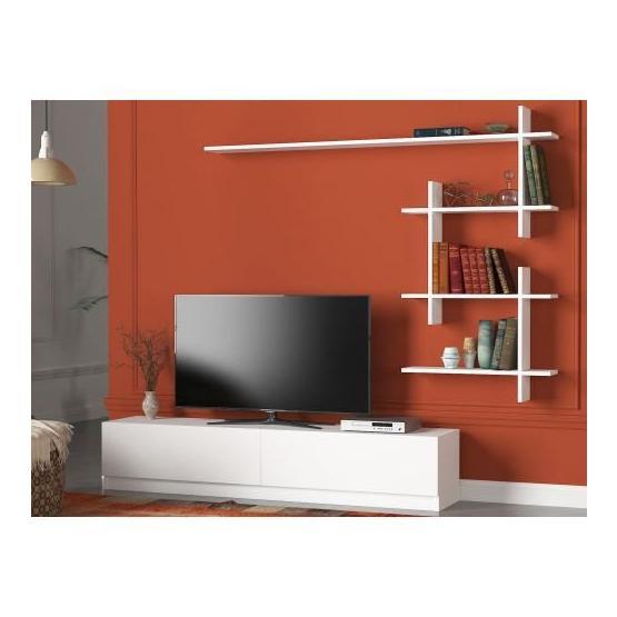 Dekorister Ahenk TV Ünitesi Beyaz Tv Ünitesi / Sehpası Fiyatı