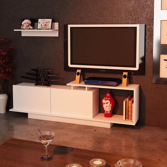Dekorister Asos TV Ünitesi Beyaz