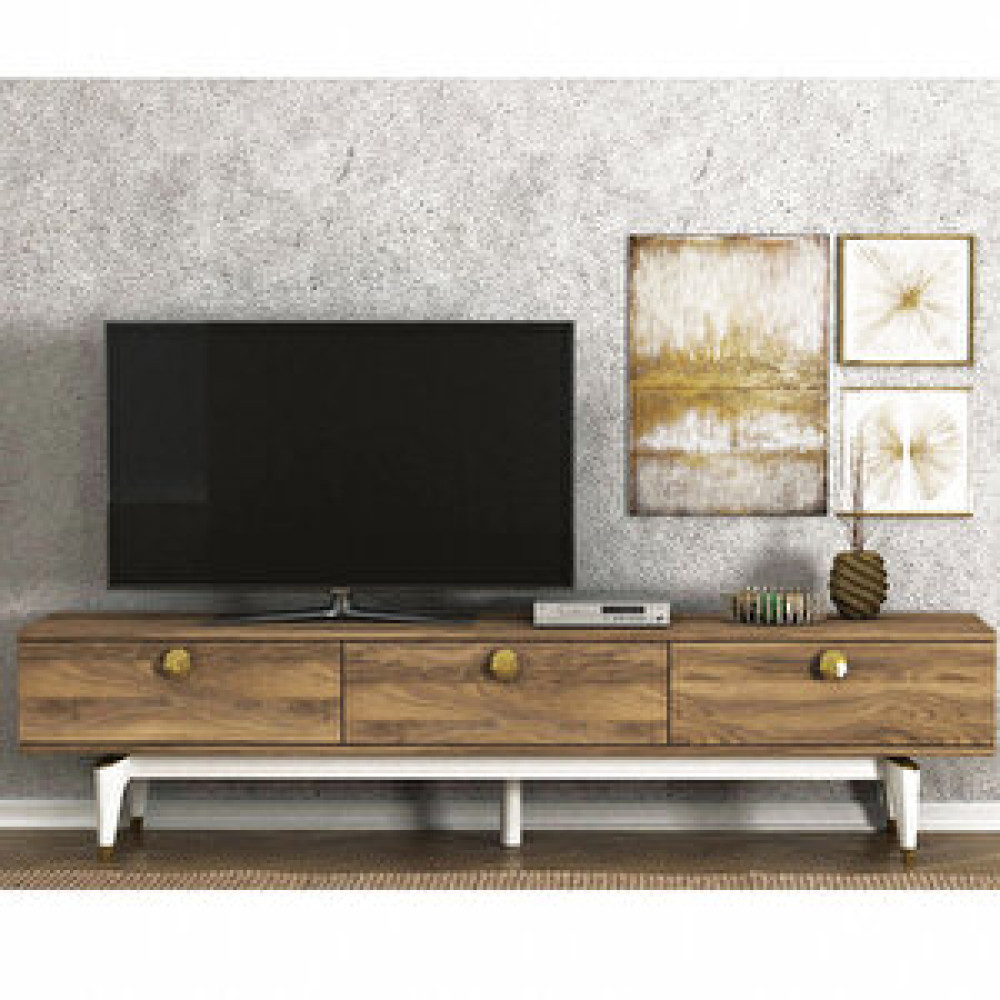 Dekorister Exclusive Buse Tv Sehpası Ceviz Ceviz Tv Ünitesi / Sehpası Fiyatı