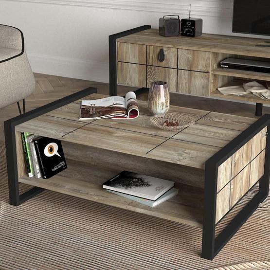 Dekorister Exclusive Lost Patik Metal Orta Sehpa