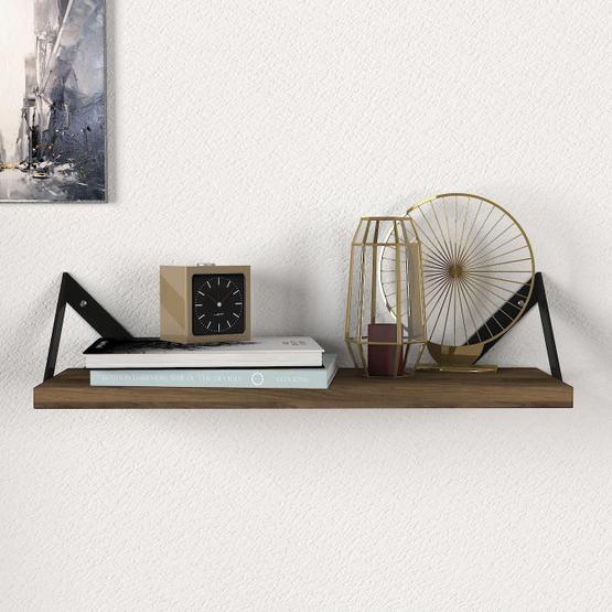 Dekorister Moss Ceviz Duvar Rafı