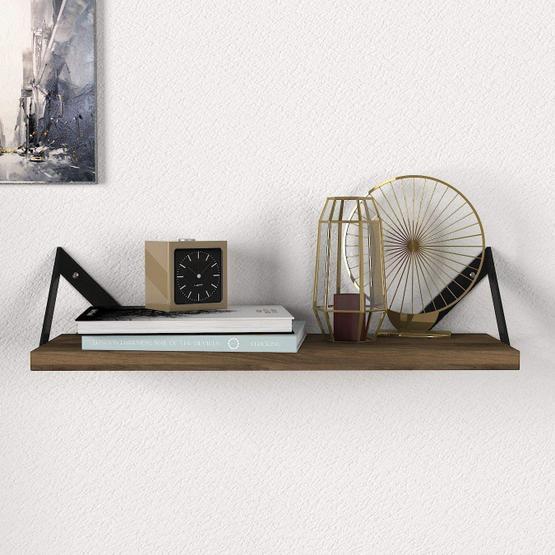 Dekorister Moss Ceviz Duvar Rafı