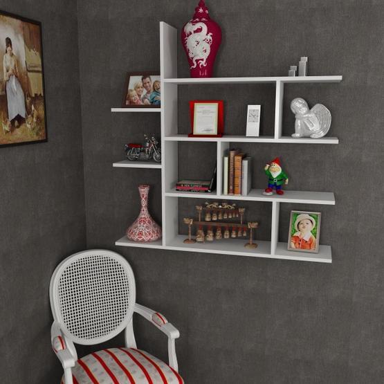 Dekorister Motif Beyaz Kitaplık 2