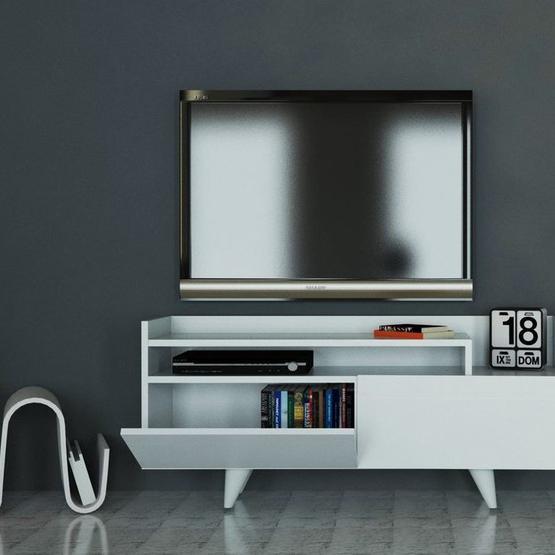 Dekorister Troya TV Ünitesi Beyaz
