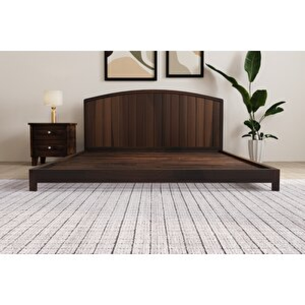 Dekoriz Home Alesta Doğal Ahşap Karyola Ceviz 180x200 cm Karyola Fiyatı