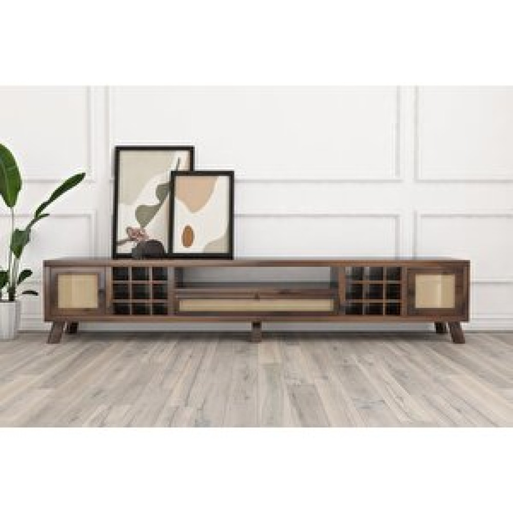 Dekoriz Home Collection Masif Ahşap Tv Ünitesi 230 Cm Ceviz Ceviz Tv Ünitesi / Sehpası Fiyatı