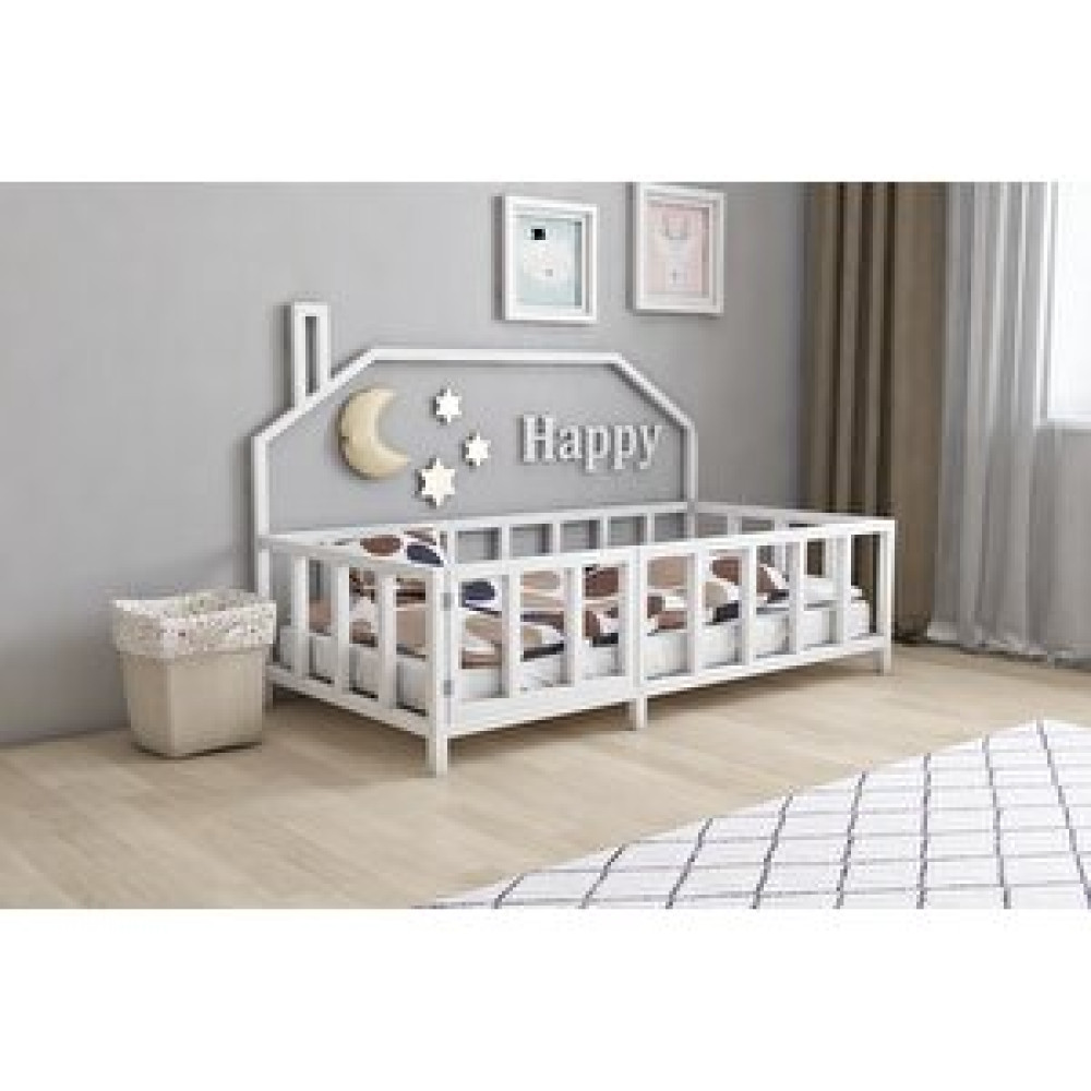 Dekoriz Home Maria Montessori Karyola 90x190 Beyaz Bebek Karyolası Fiyatı