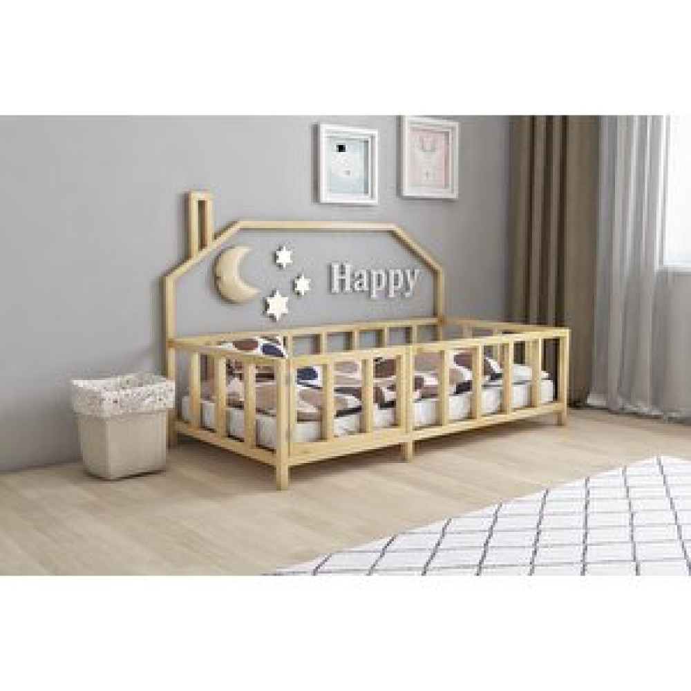 Dekoriz Home Maria Montessori Karyola 90x190 Natürel Bebek Karyolası Fiyatı