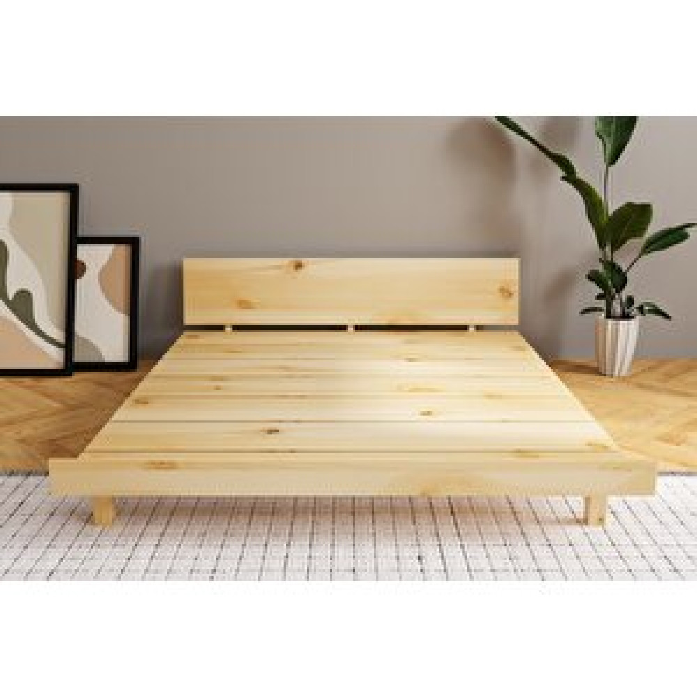 Dekoriz Home Massive Doğal Ahşap Özel Tasarım Karyola Naturel 160x200 cm Karyola Fiyatı