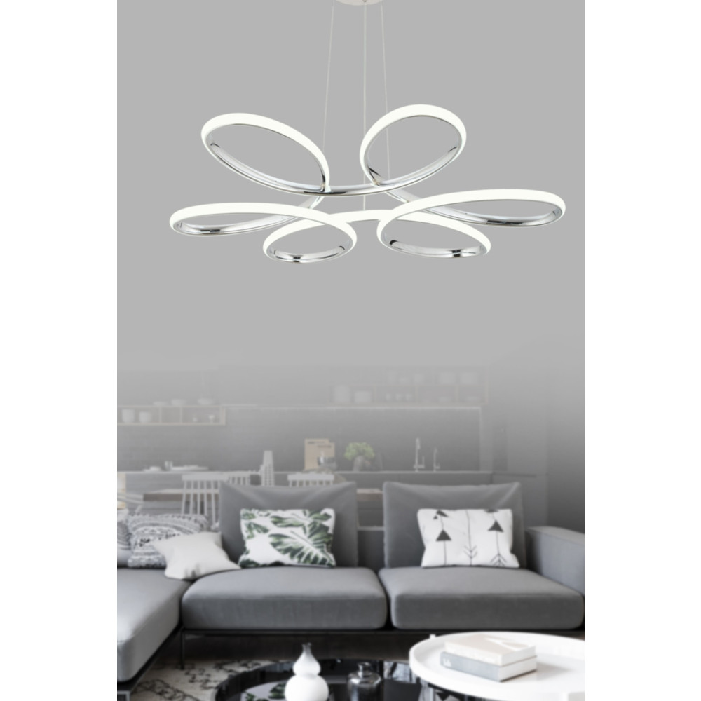 Dekorluna Flora Krom Modern Sarkıt Led Avize Avize Fiyatı
