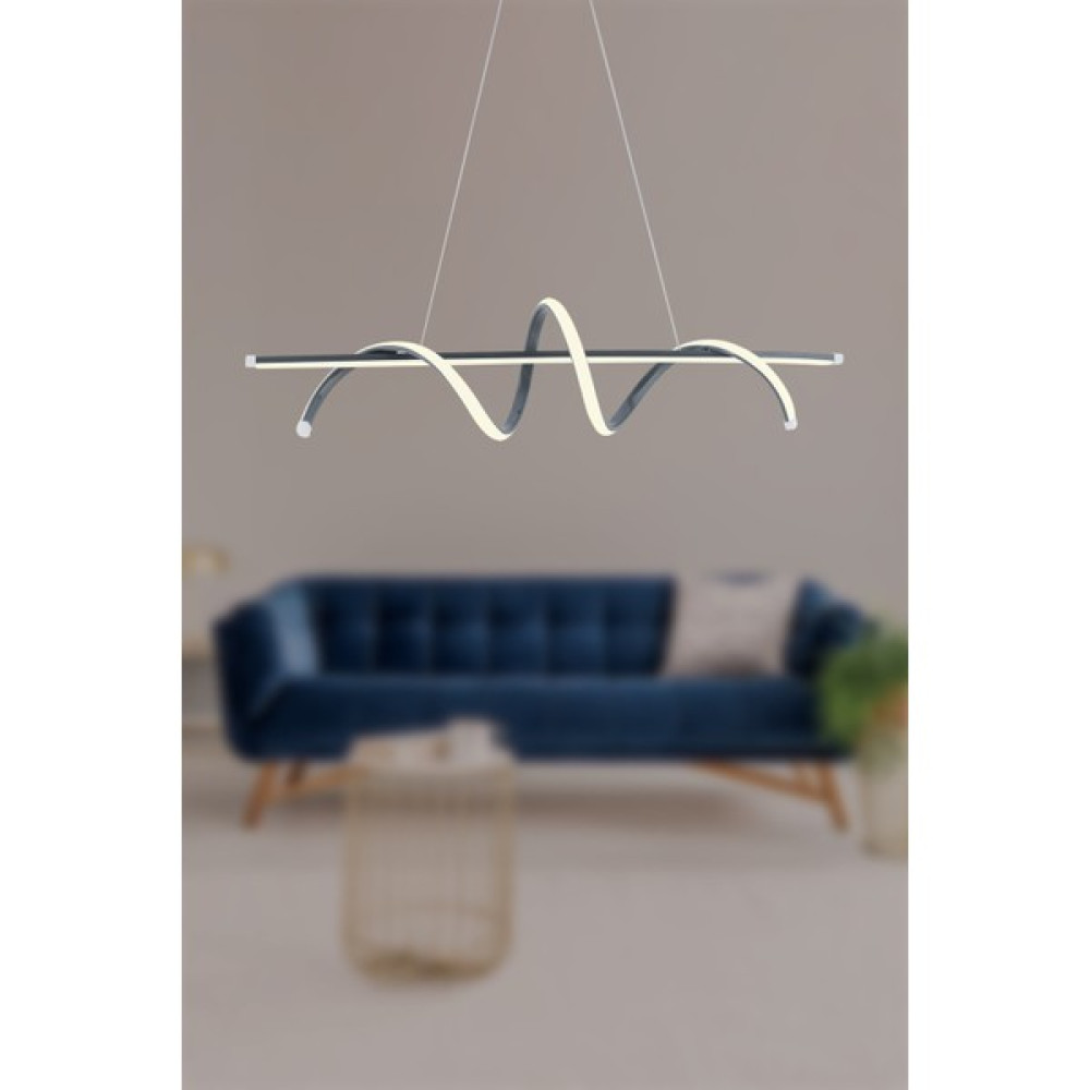 Dekorluna Pane Füme Modern LED Avize Beyaz Işık Salon Mutfak Oda Hol Ledli Avize Yemek Masası LED Avize Avize Fiyatı