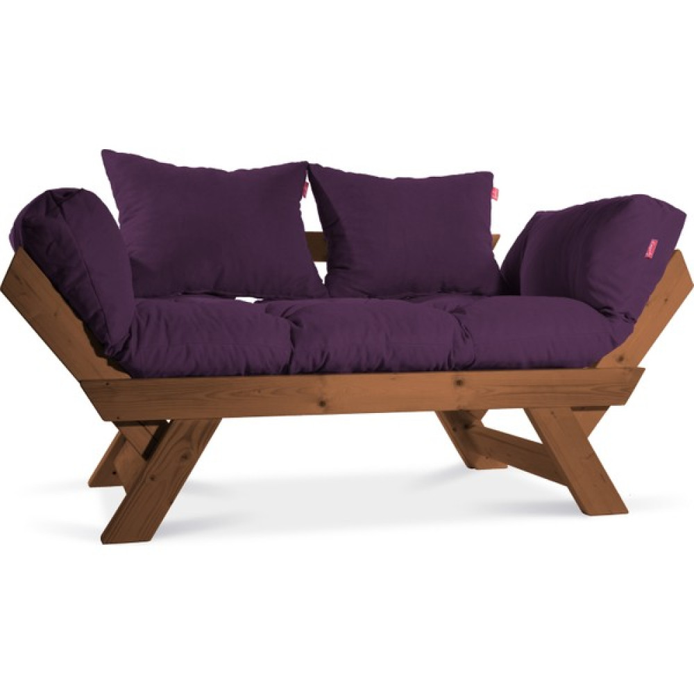 Dekoro Kombin Wood Ahşap Iki Kişilik Kanepe (Gürgen/mürdüm) Kanepe & Çekyat Fiyatı
