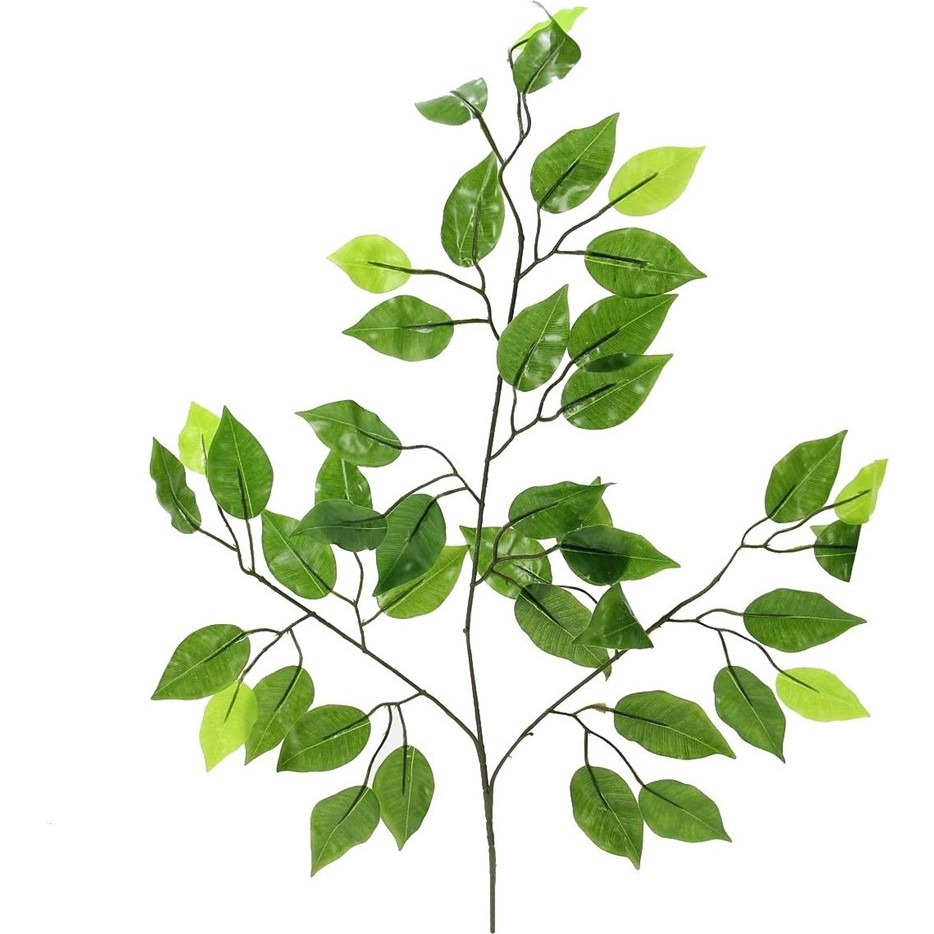 Dekorsende Yapay Ficus Benjamin Ağaç Dalı Parlak - Yeşil Diğer Fiyatı