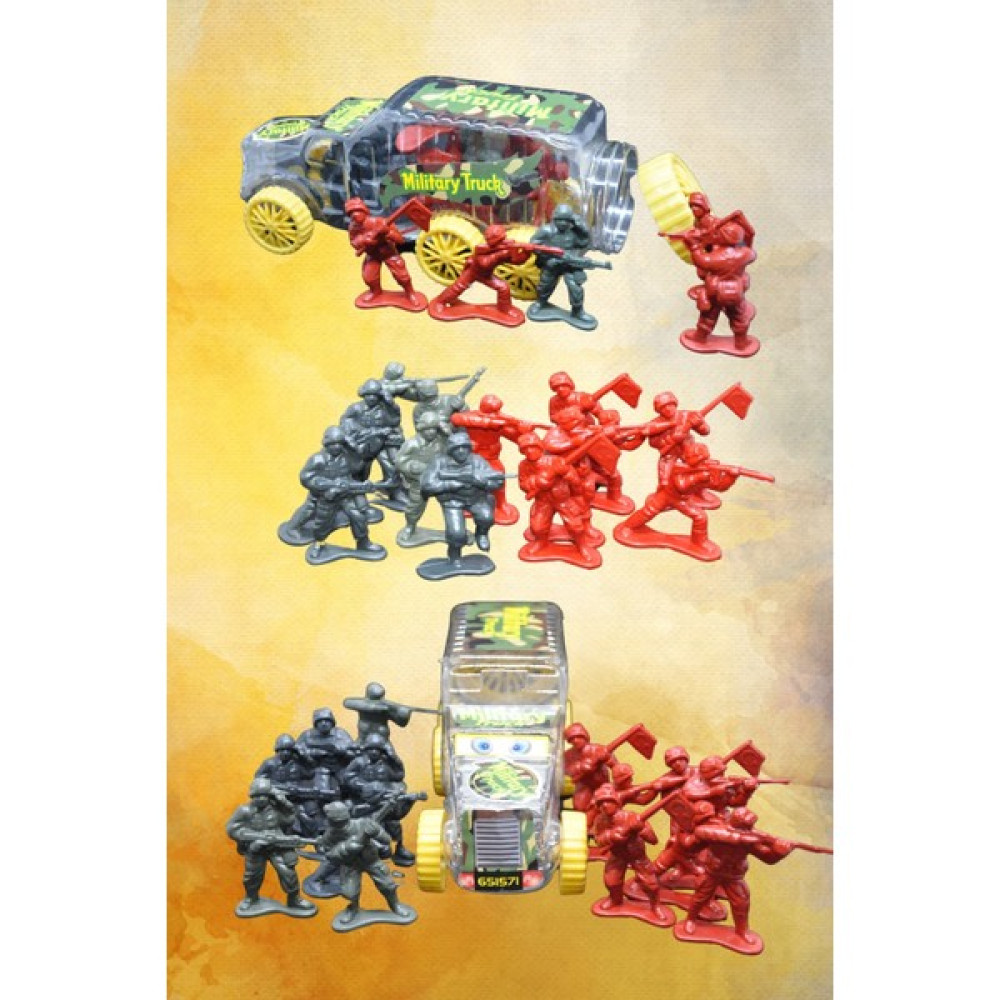 Dekozoni Pet Kamyon Asker Set & 12 Adet Asker Figür Oyuncak & Pet Kamyon ve Saklama Kabı - Ahşap Oyun Seti Fiyatı