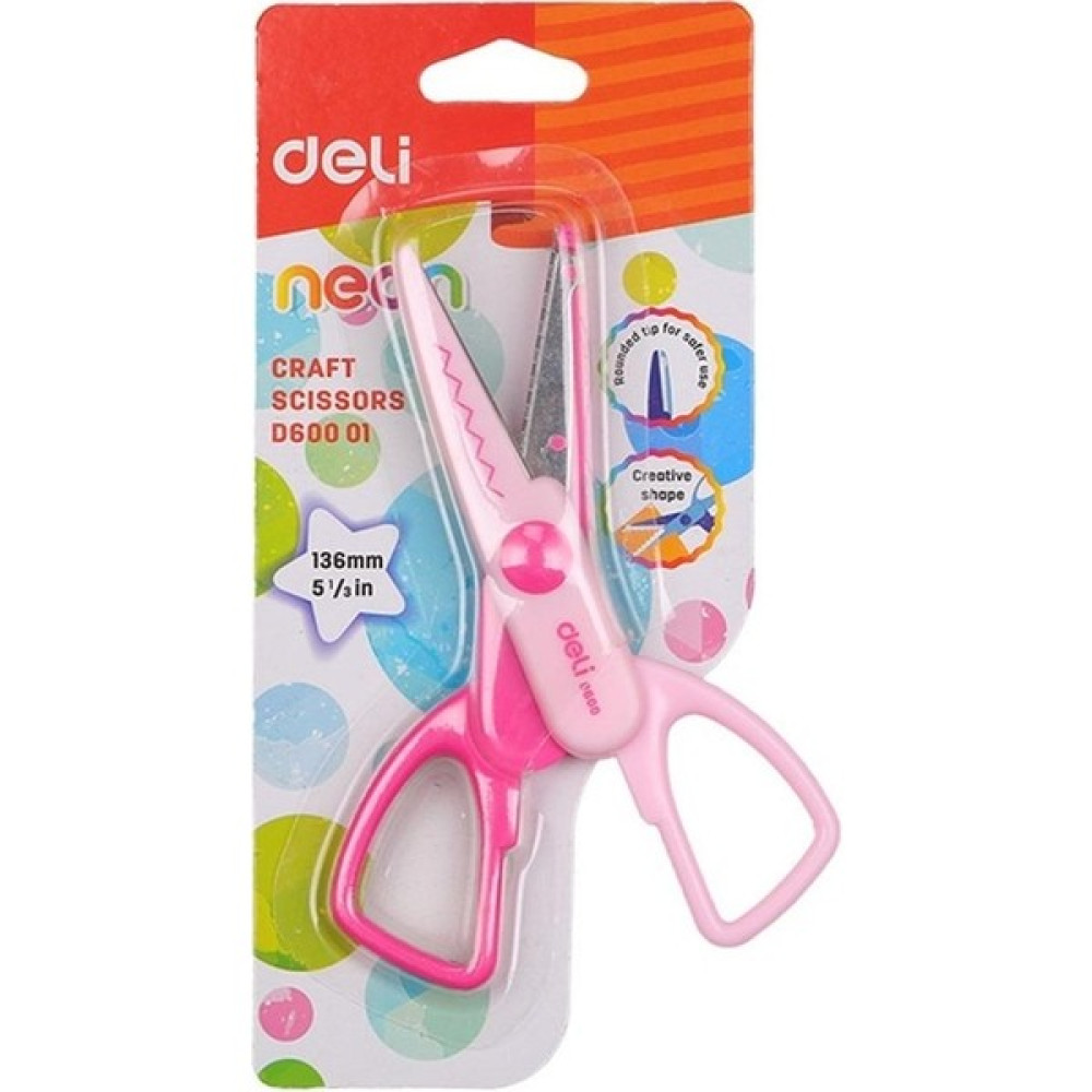 Deli D60001 Neon Craft Çocuk Makası 14CM Blister Makas Fiyatı