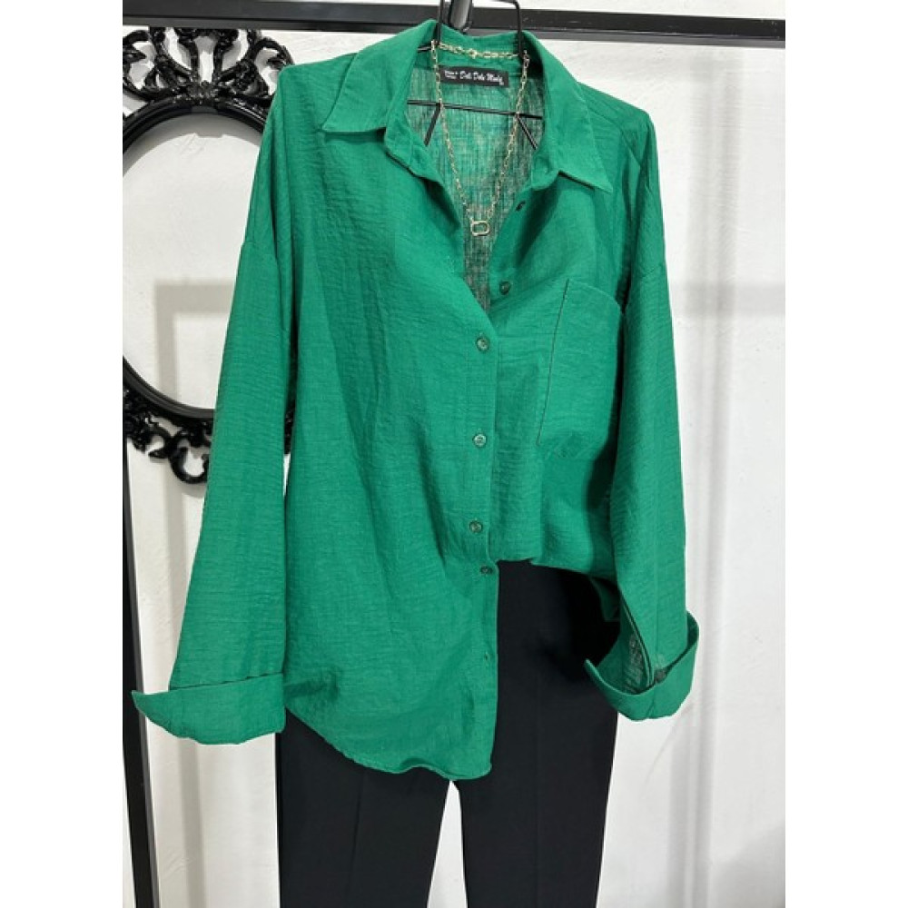 Deli Dolu Moda Kadın Oversize Keten Gömlek Kadın Gömlek Fiyatı