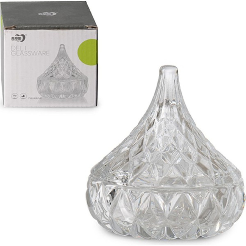 Deli Glassware Cam Kapaklı Şekerlik Kase Fiyatı