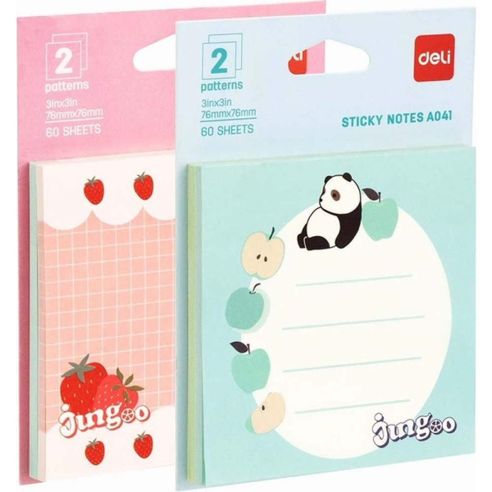 Deli Sticky Notes Yapışkanlı Not Kağıdı 76X76MM 2 Patern 60YP. A041 Not Defteri & Bloknot Fiyatı
