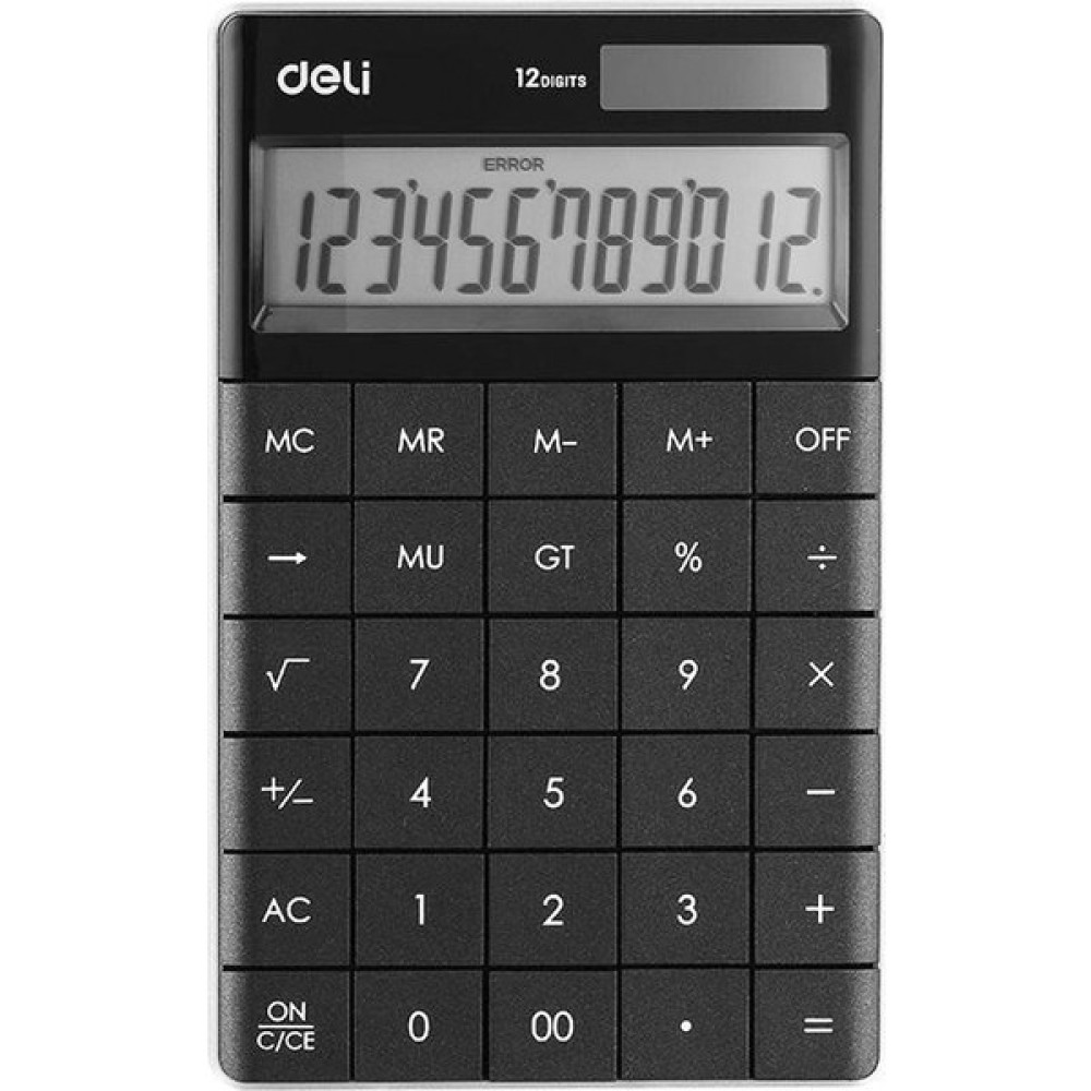 Deli Touch 12 Hane Siyah Hesap Makinası 1589P Hesap Makinesi Fiyatı