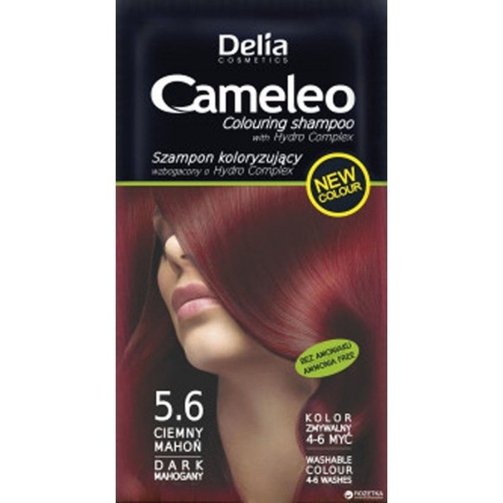 Delia Cosmetics Delia Cameleo Hair Coloring Shampoo 5.6 - Dark Mahogany Oto Boyaları Fiyatı