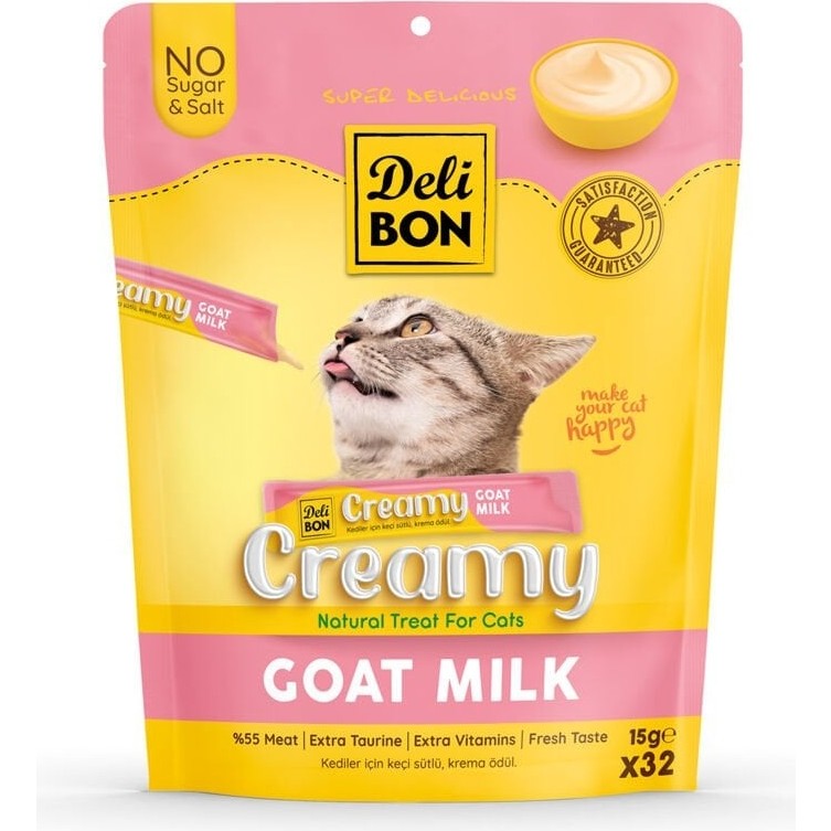 Delibon Creamy Ödül Maması Keçi Sütlü 15GR 32LI Paket Diğer Fiyatı