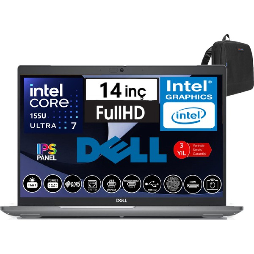 Dell Latitude 5450 Intel Ultra 7 155U 64GB Ddr5 1tb SSD 14" Fhd IPS WINDOWS11PRO Taşınabilir Bilgisayar N012L545014W43+ZETTAÇANTA Oto Boyaları Fiyatı
