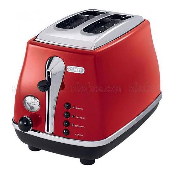 Delonghi CTO 2003.R Icona Ekmek Kızartma Makinesi Ekmek Kızartma Makineleri Fiyatı
