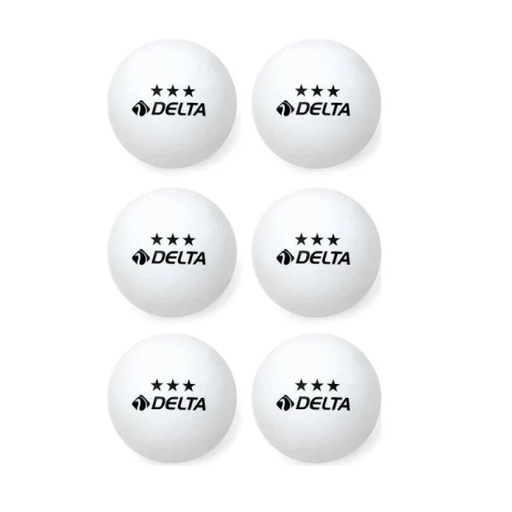 Delta 3 Yildiz Beyaz 6 Adet Masa Tenisi Topu Pinpon Topu Tenis & Badminton Fiyatı