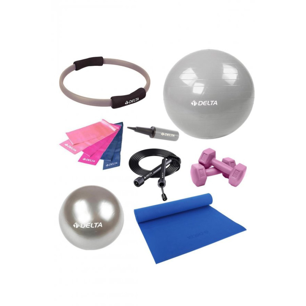 Delta 4 Mm Minderli Pgs Gümüş Full Pilates Seti ( 75 Cm - 20 Cm) Pilates Aletleri Fiyatı