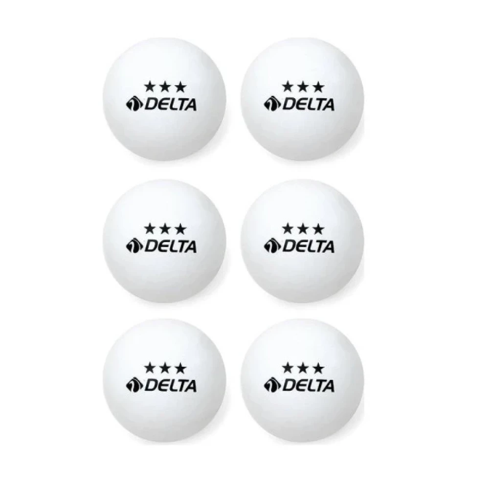 Delta 6 Adet Beyaz Masa Tenisi Topu ( Pinpon Topu) Tenis & Badminton Fiyatı