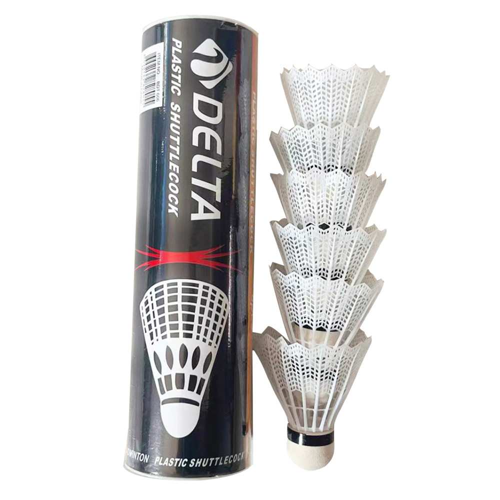 Delta 6 Adet Pratik Kutusunda Plastik Başlı Beyaz Badminton Topu Toplar Fiyatı