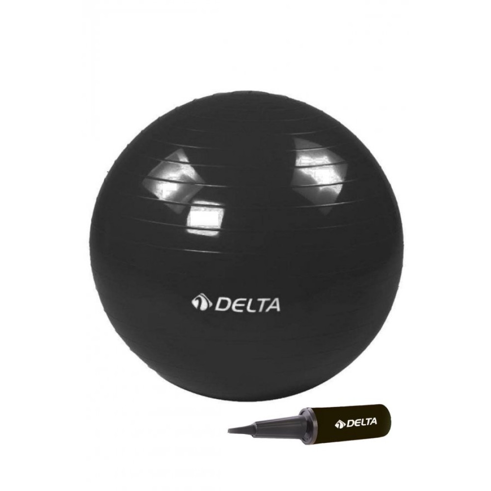 Delta 85 Cm Siyah Deluxe Pilates Topu Ve Cift Yonlu Pompa Seti Pilates Topu Fiyatı