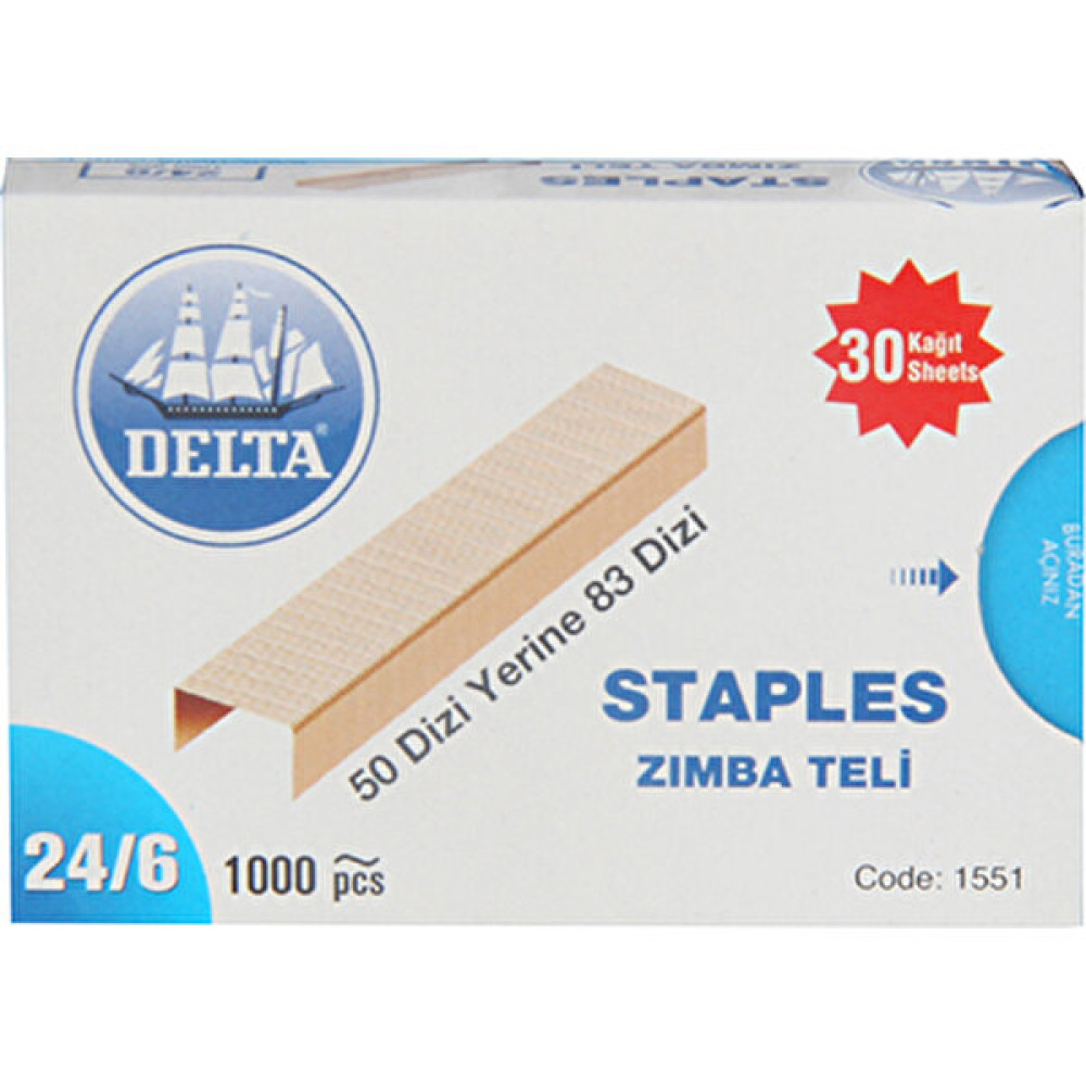 Delta Zımba Teli No: 24/6 Sarı Zımba Teli Sökücü Fiyatı