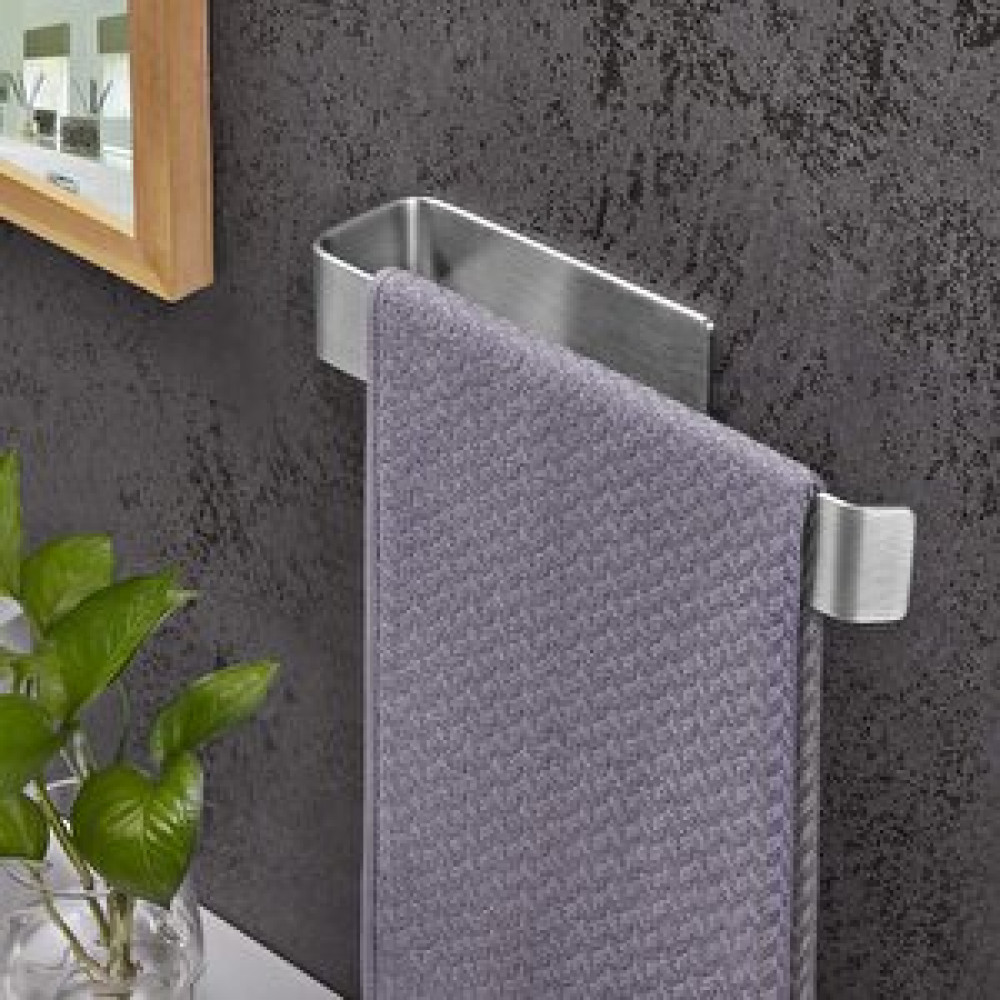 DELTAHOME Paslanmaz Çelik 27cm Havluluk Yapışkanlı Bant İle Kolay Montaj - Vida Yok Delmek Yok! Havluluk Fiyatı
