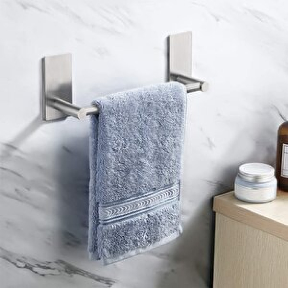 DELTAHOME Paslanmaz Çelik 30cm Havluluk Yapışkanlı Bant İle Anında Kolay Montaj - Vida Yok Delmek Yok! Havluluk Fiyatı