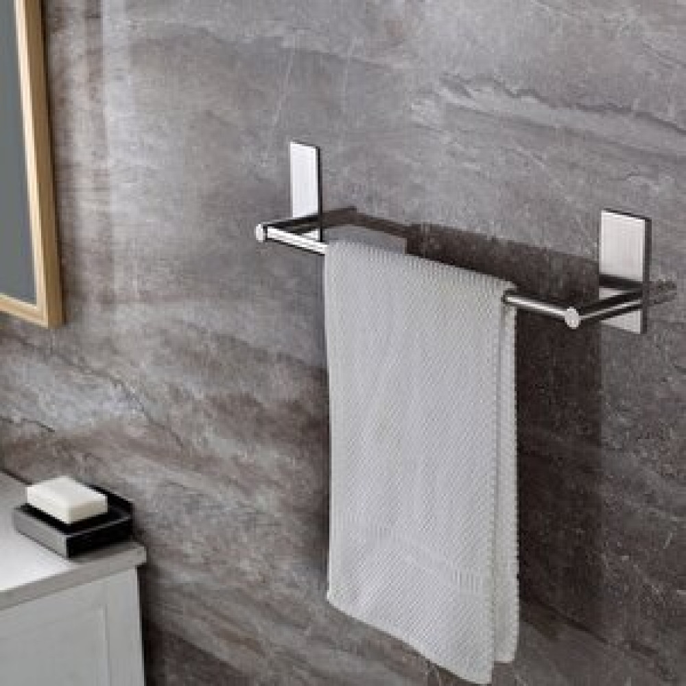 DELTAHOME Paslanmaz Çelik 40cm Havluluk - Yapışkanlı Bant İle Anında Kolay Montaj - Vida Yok Delmek Yok! Havluluk Fiyatı