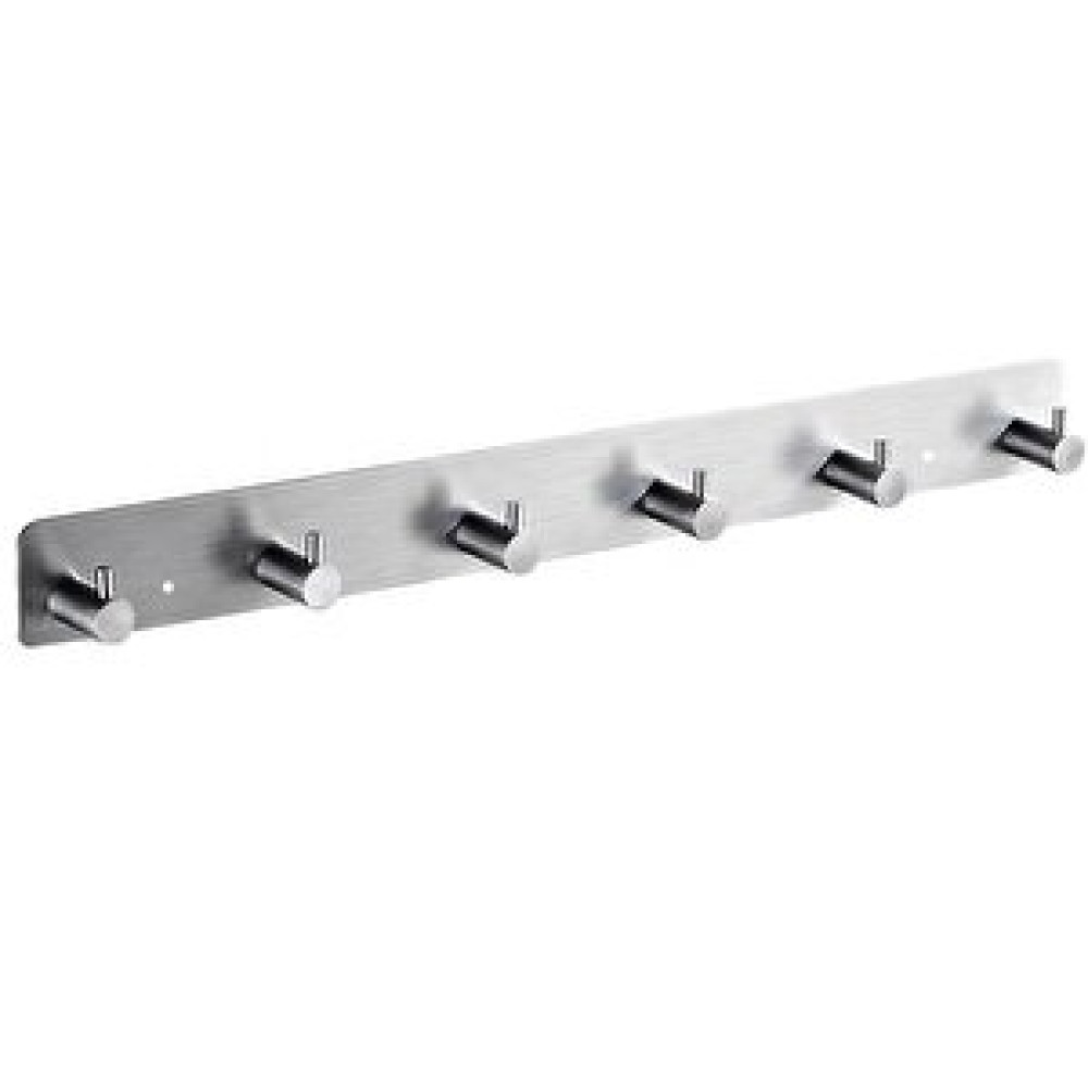 DELTAHOME Paslanmaz Çelik 6 Topuzlu Askılık Bornozluk Havluluk 44cm - Vidalı Montaj Banyo Askılık Fiyatı