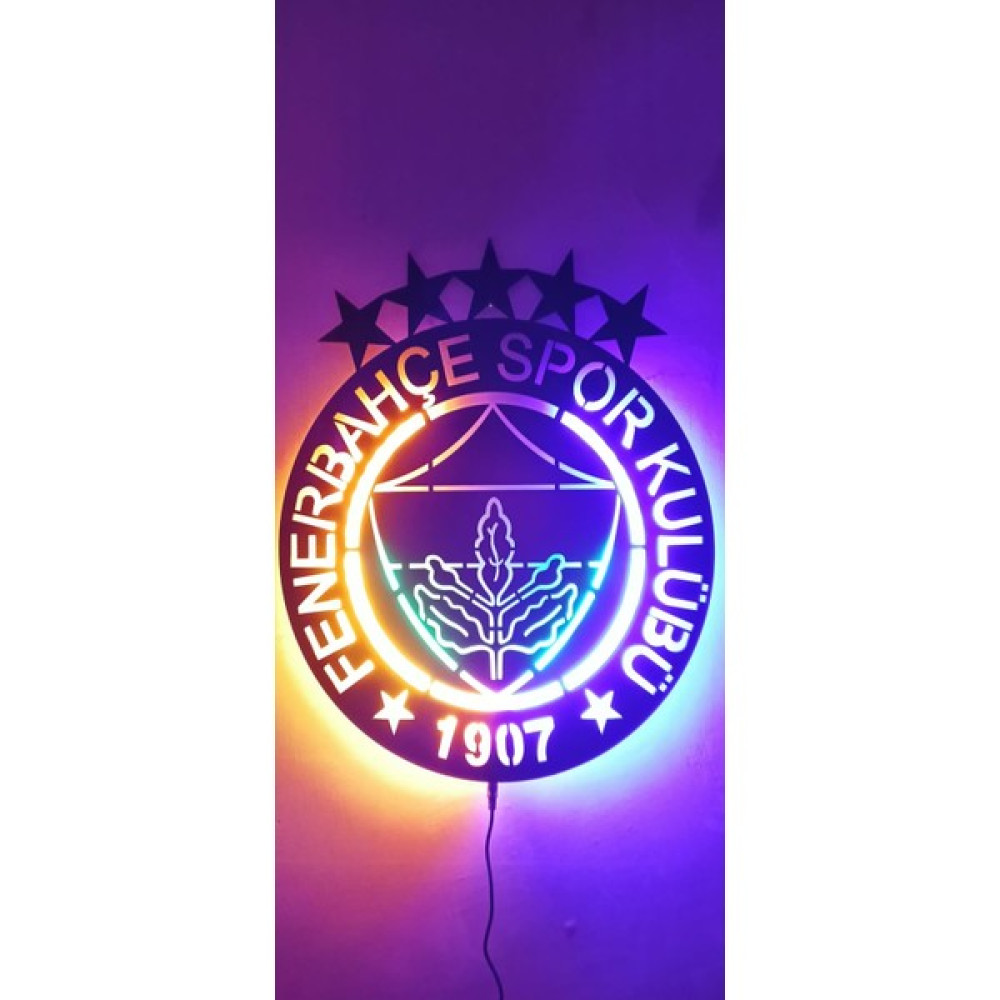 Deluxe Wood Duvar Tablosu, Işıklı Fenerbahçe Logosu, Fb 5 Yıldız Ev & Dekorasyon Aksesuarları Fiyatı