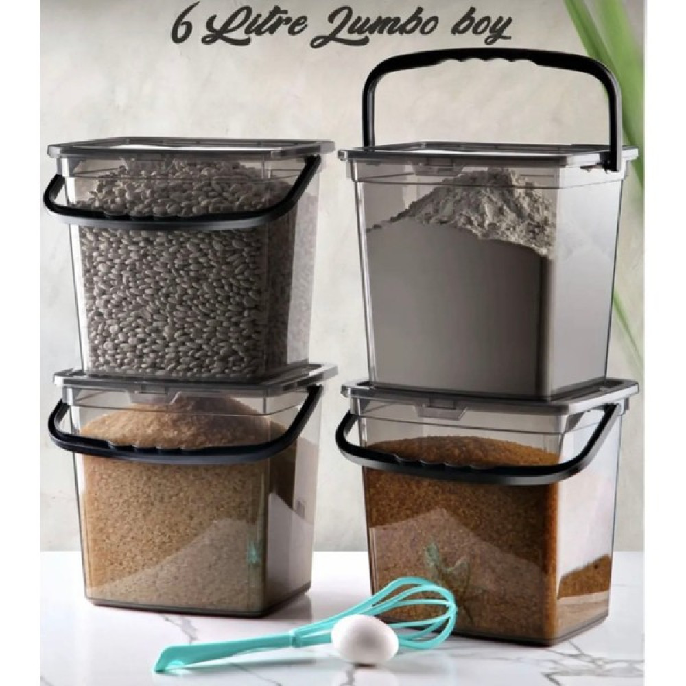 Dem Home 4 Lü Kare Un Bakliyat Kabı 6 Litre Saklama Kabı - Erzak Kabı Saklama Kapları Fiyatı