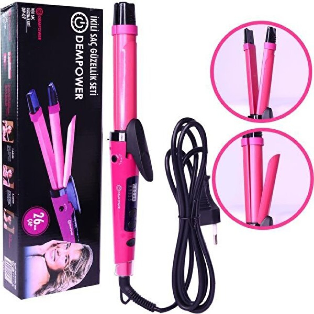 Dem Power Dp 07 Ikili Saç Güzellik Seti Dempower - Pembe Saç Şekillendiriciler Fiyatı